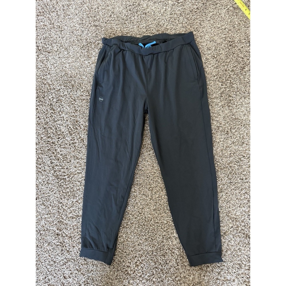 Janji Women's Mercury Knit Jogger Pants Size XL Black Stretch 27" Run Everywhere
